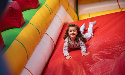 child on a jumping castle 